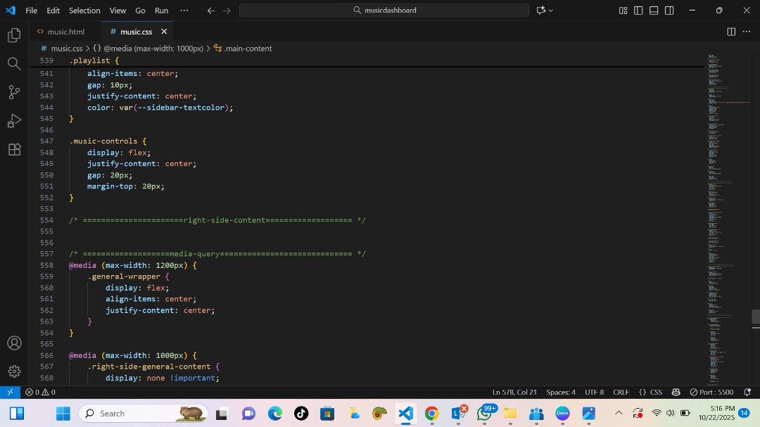 MellyWeb3_'s tweet image. Built a music dashboard with HTML & CSS (and yes, it’s fully responsive 😌).
Coding really teaches patience, one wrong line and boom, chaos 😂
Proud of this one! 😍✨
What’s a project that made you feel like, “I’m actually getting better”?
#HTML #CSS #WebDev