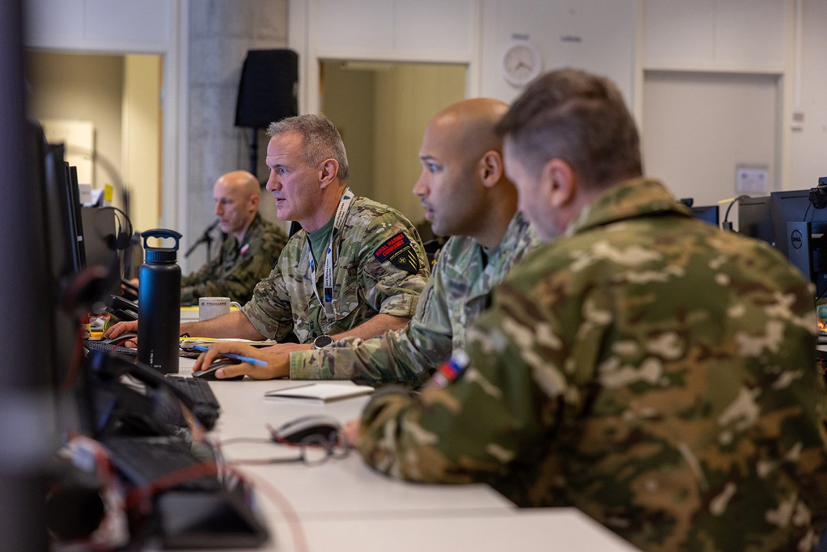 NATO_JWC's tweet photo. STEADFAST DUEL 2025 ⚔️ ⚡

⚔️ @NATO's first Article 5 exercise with all 32 member states
⚔️ First operational-level exercise to simultaneously train #NATO’s three joint force commands (Brunssum, Naples, and Norfolk)
⚔️ The first STEADFAST-series exercise to test a 24/7 battle rhythm

"STEADFAST DUEL 2025 is a very realistic #multidomain exercise for the #warfighter, executed in a simulated environment to strengthen our collective #deterrence and #defence. It will integrate real-world regional planning and cutting-edge #technologies."

- Major General Ruprecht von Butler, Commander @NATO_JWC 

Read more ➡️ https://t.co/flKwYZQy7l

#WeAreNATO #TrainToWin #StrongerTogether #STDU25 #steadfastduel25