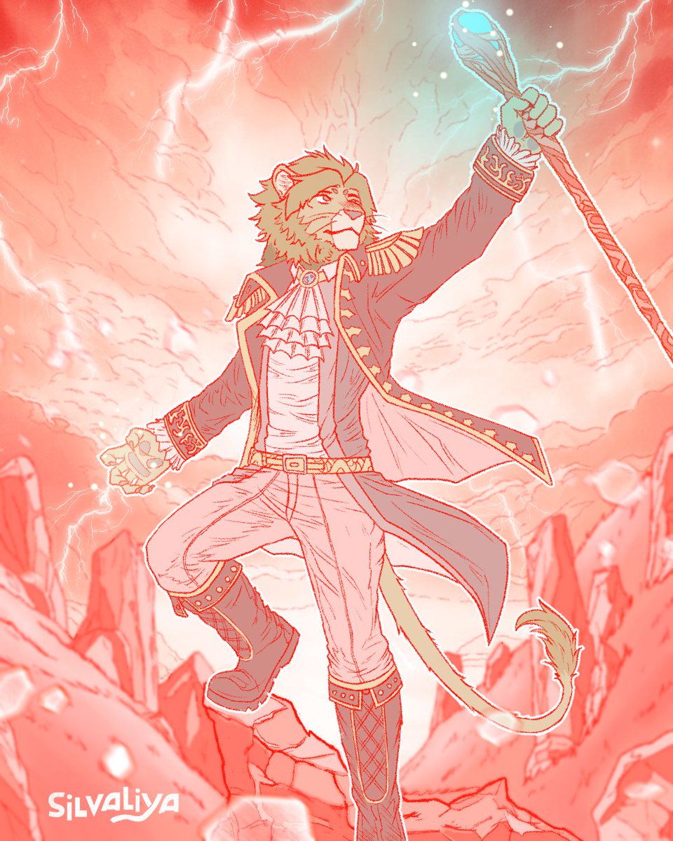 Ado's sketch

Knight Radiant Ado summons his Shardstaff and draws in Stormlight to fuel his Surgebinding abilities. While no one on Roshar wants to be caught out in a highstorm, Ado is unafraid

(If you like it, please share it!)

#furry #Cosmere #BrandonSanderson #Sanderson #dnd