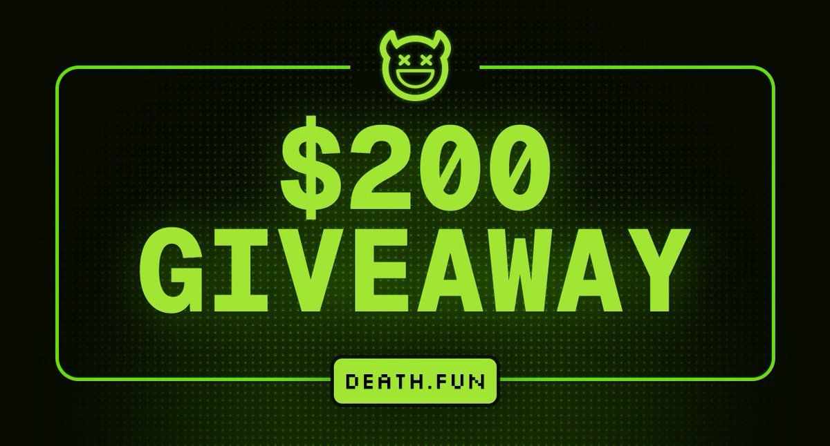 DeathFunGame's tweet image. even death has benevolent days.
$200 giveaway. 2 winners.
drop your AGW 👇
