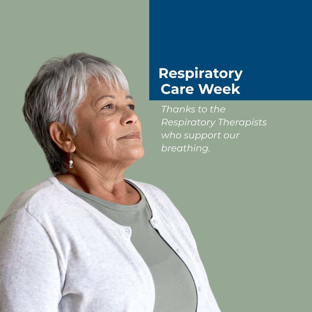 This week is Respiratory Care Week, and we’d like to thank the Respiratory Therapists who support our seniors to breath better. 

Take a deep breath and smile as you think of all of the people you have helped!

#RCWEEK25 #HealthcareHeroes