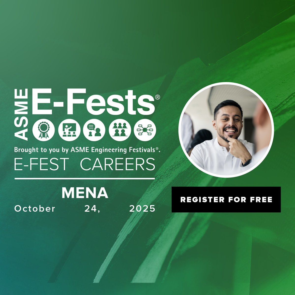 E-Fest Careers is coming to the Middle East and North Africa—virtually! Join us on October 24, 2025: site.pheedloop.com/event/EFCMENA/…
