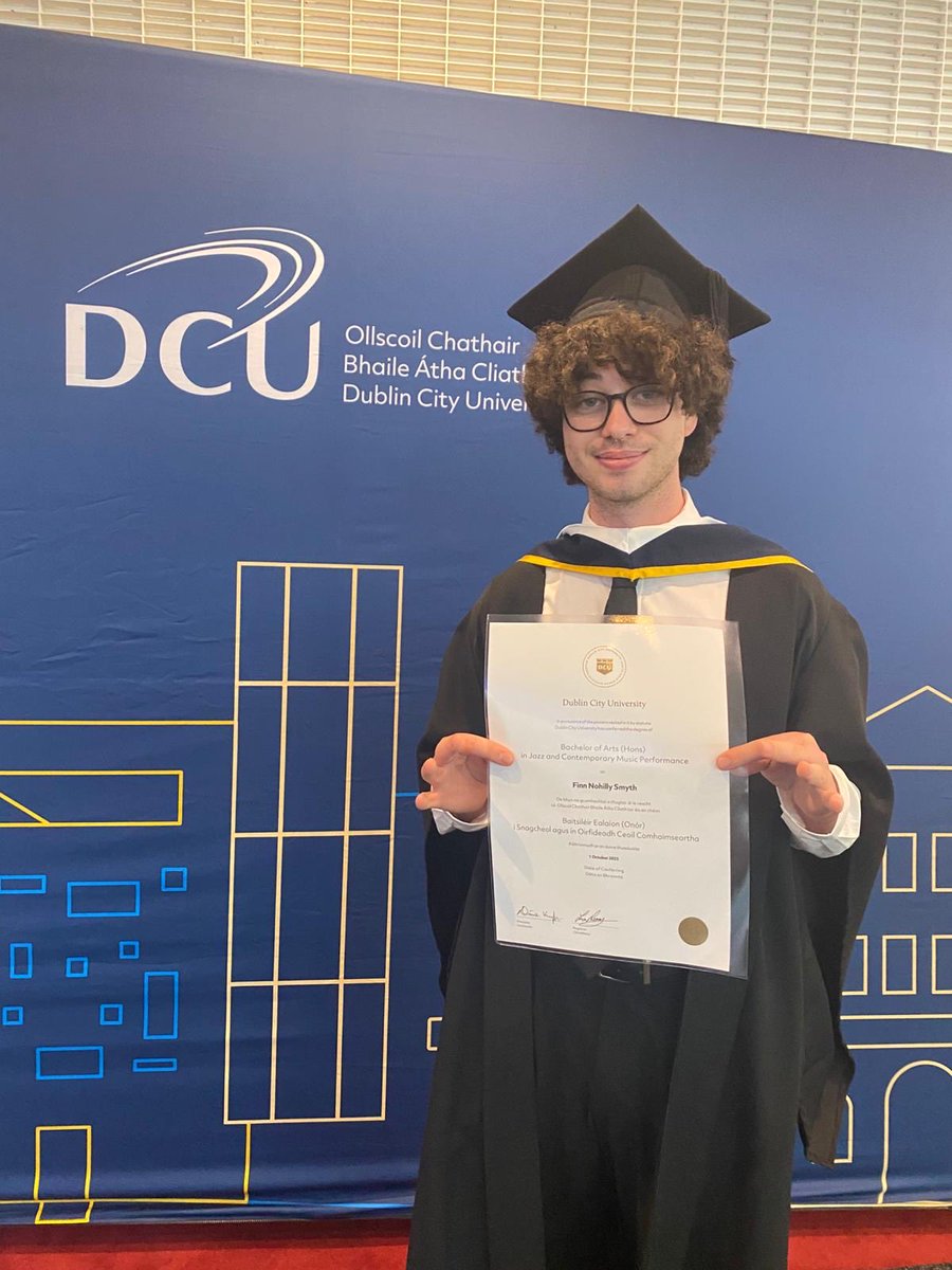 Proud Mammy alert! Congratulations to my very talented son, Finn, who graduated today from <a href="/DCU/">Dublin City University</a> in jazz and contemporary music!