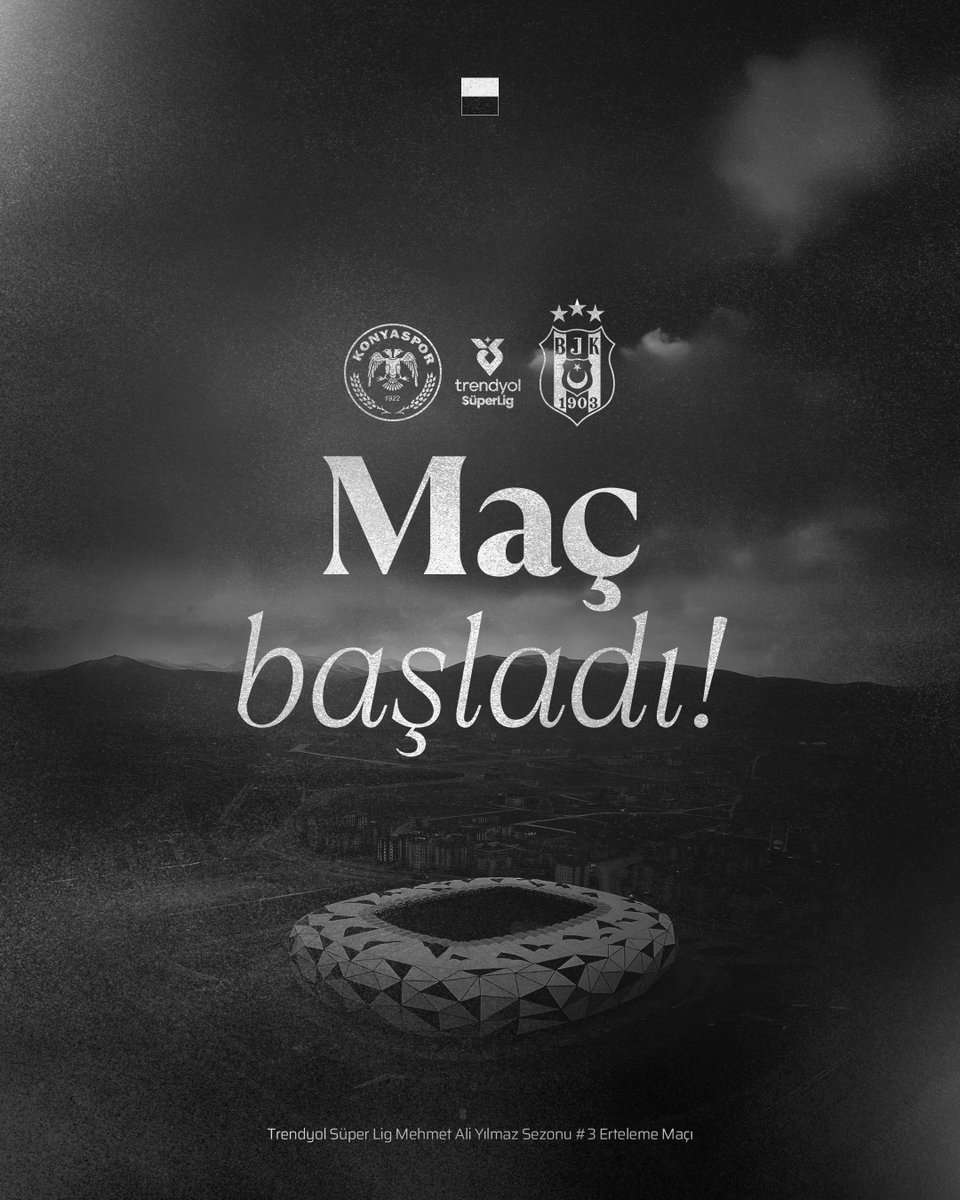 Maç başladı, haydi Beşiktaş! 🦅

⬛⬜