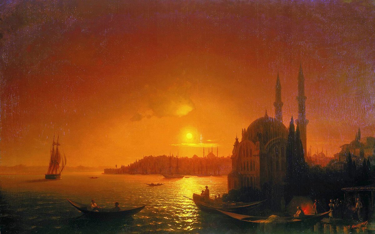 Ay Işığında İstanbul, Ayvazovski, 1846