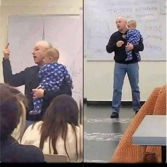 Во время университетской лекции профессор Сидни Энгельберг читал материал с привычной увлечённостью.
Аудитория слушала его внимательно и сосредоточенно. И вдруг тишину нарушил настойчивый плач младенца — ребёнка, которого держала на руках молодая мама: студентка, сидящая на