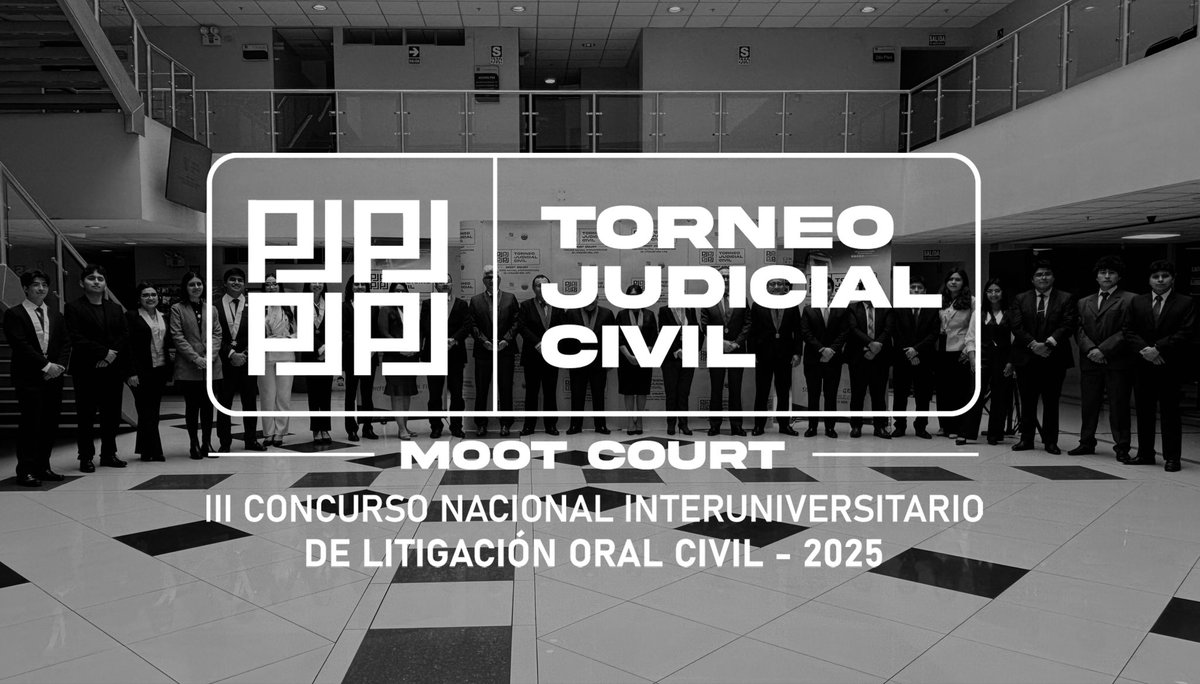 aptaperu's tweet photo. #CierreDelTorneoJudicial

Hoy cerramos el Torneo Judicial Civil 2025. Fue un placer habernos encargado un año más de la redacción del caso y brindando el soporte de las más de cien (100) audiencias programadas. 

Podrán leer el caso y los resultados en https://t.co/lwvlbJGzNS https://t.co/tx8l9Nlw4A