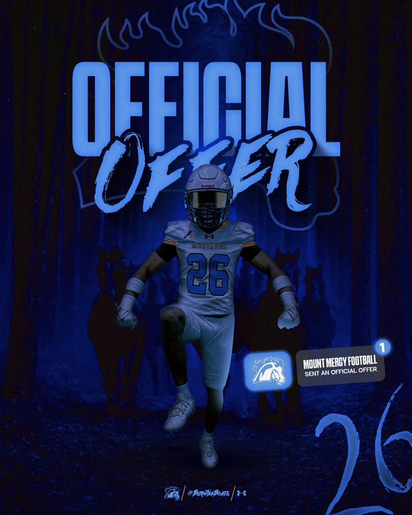 elliott_combe's tweet photo. After a great talk with @CoachBrock_J I’m blessed to receive an offer from Mount Mercy football ! #AGTG https://t.co/xd6PSk5WDu