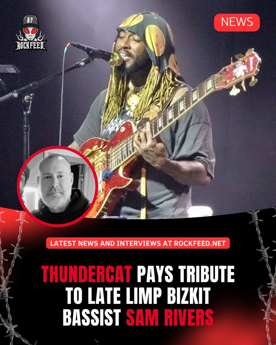 Following the passing of Limp Bizkit bassist Sam Rivers at age 48, tributes have poured in from across the rock world, including one from Thundercat, who spoke to Rolling Stone about Rivers’ influence on his own musical journey.

“I am a kid that grew up listening to Limp