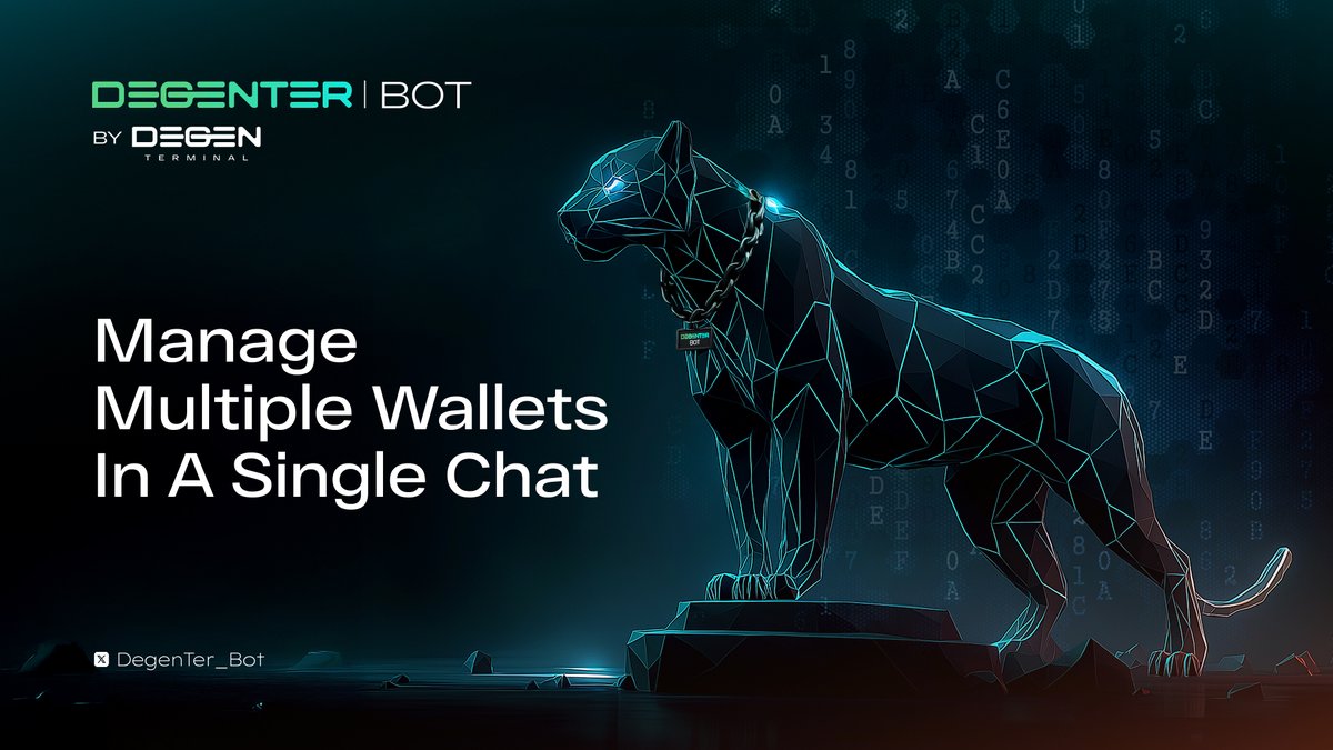 Managing multiple wallets just got easier 🔥

With DegenTer Bot, you can manage multiple wallets directly inside your Telegram chat, making your trading experience smoother than ever 🚀

Start trading your favourite tokens on <a href="/ZIGChain/">ZIGChain</a> seamlessly here 👉 t.me/DegenTerBot