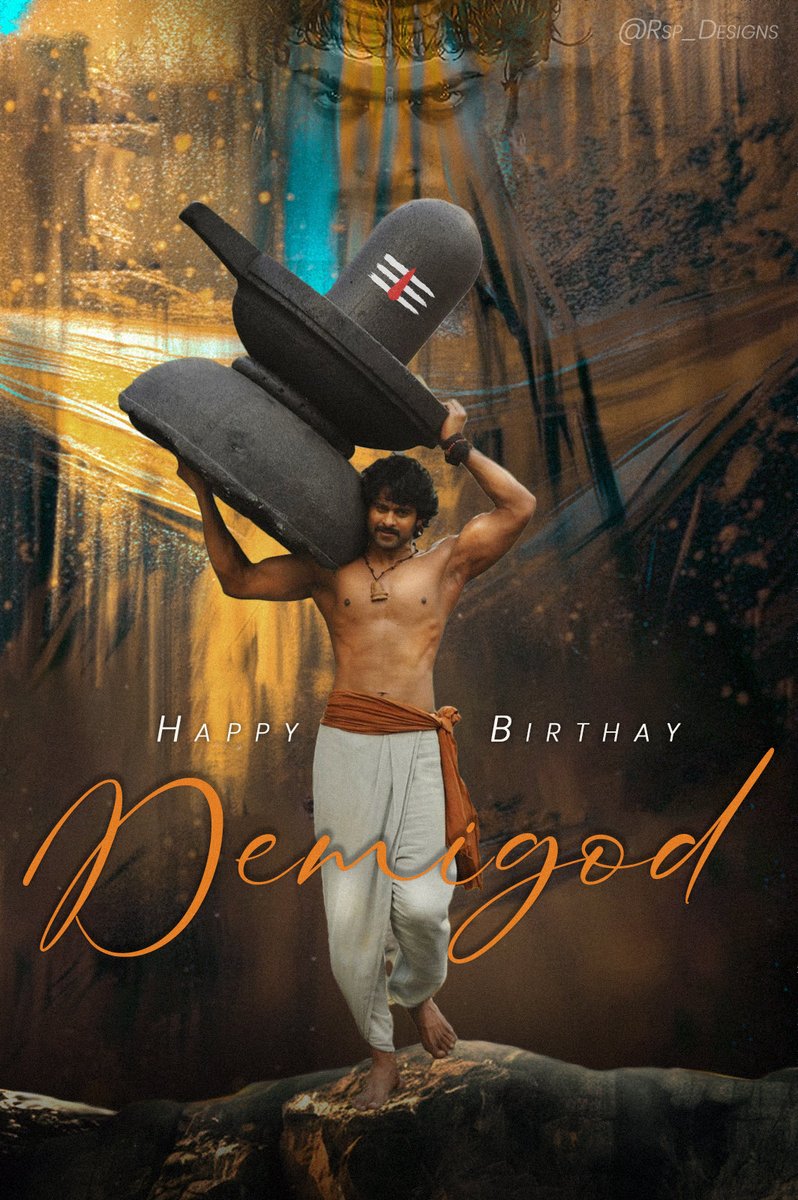RSP_Designs's tweet photo. The Man of Faith. The Face of Stardom. The Heart of Gold. 💫 Ruling with unmatched aura — the Biggest Star in Indian Cinema!
Your humility inspires, your presence commands, and your greatness, #PrabhasAnna 💕🙏
Happy Birthday to the Demigod in God Mode! 🔥
#HappyBirthdayPrabhas https://t.co/qmvgM5Z9lK