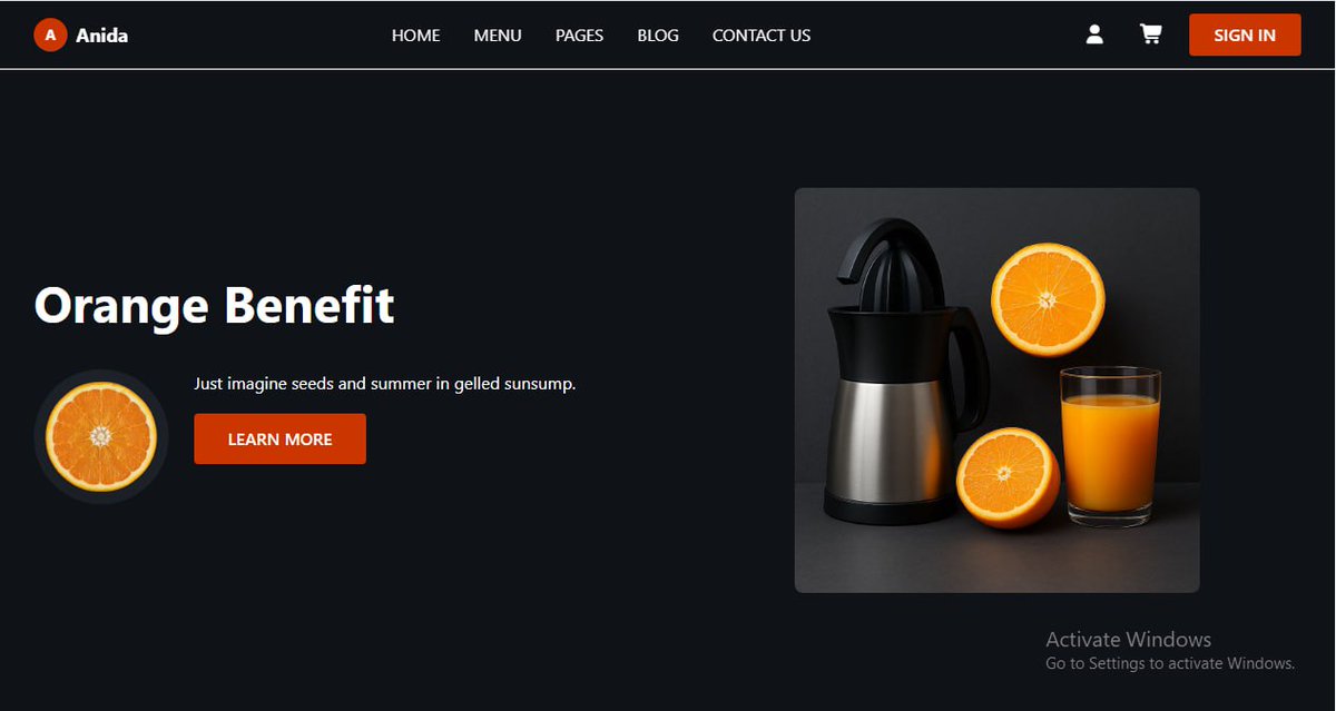 Dev_JesseMaduka's tweet image. Day 40 of #100DaysOfCode🔥
Built the “Orange Benefit” section for my Restaurant App using React + Tailwind🍊
Small progress daily → big growth over time🚀
#ReactJS #WebDev #FrontendDeveloper