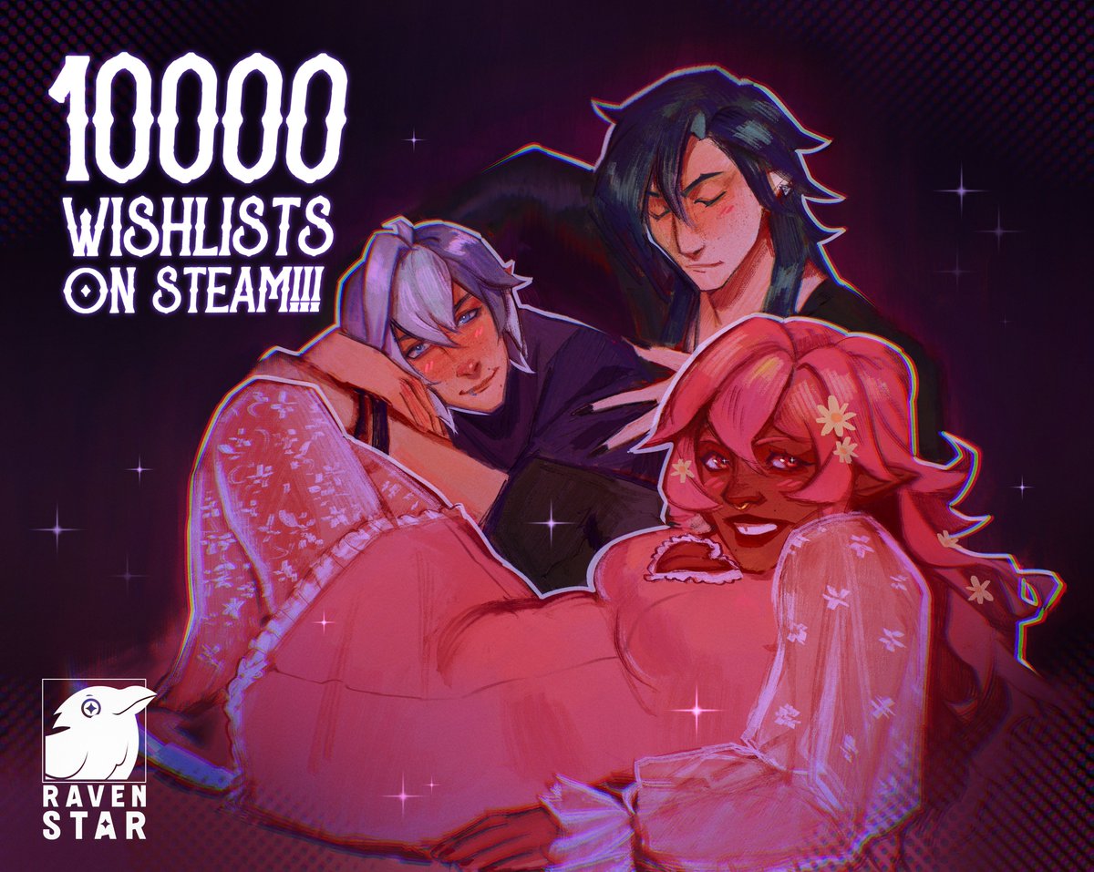 Ravenstar_Games's tweet image. Now that we've had time to catch our breath (no), we want to thank y'all for the huge milestone that is surpassing 10k wishlist on Steam! ✨💜

We can't be grateful enough for your support! 😭

#LostinLimboVN | #indiedev | #otome