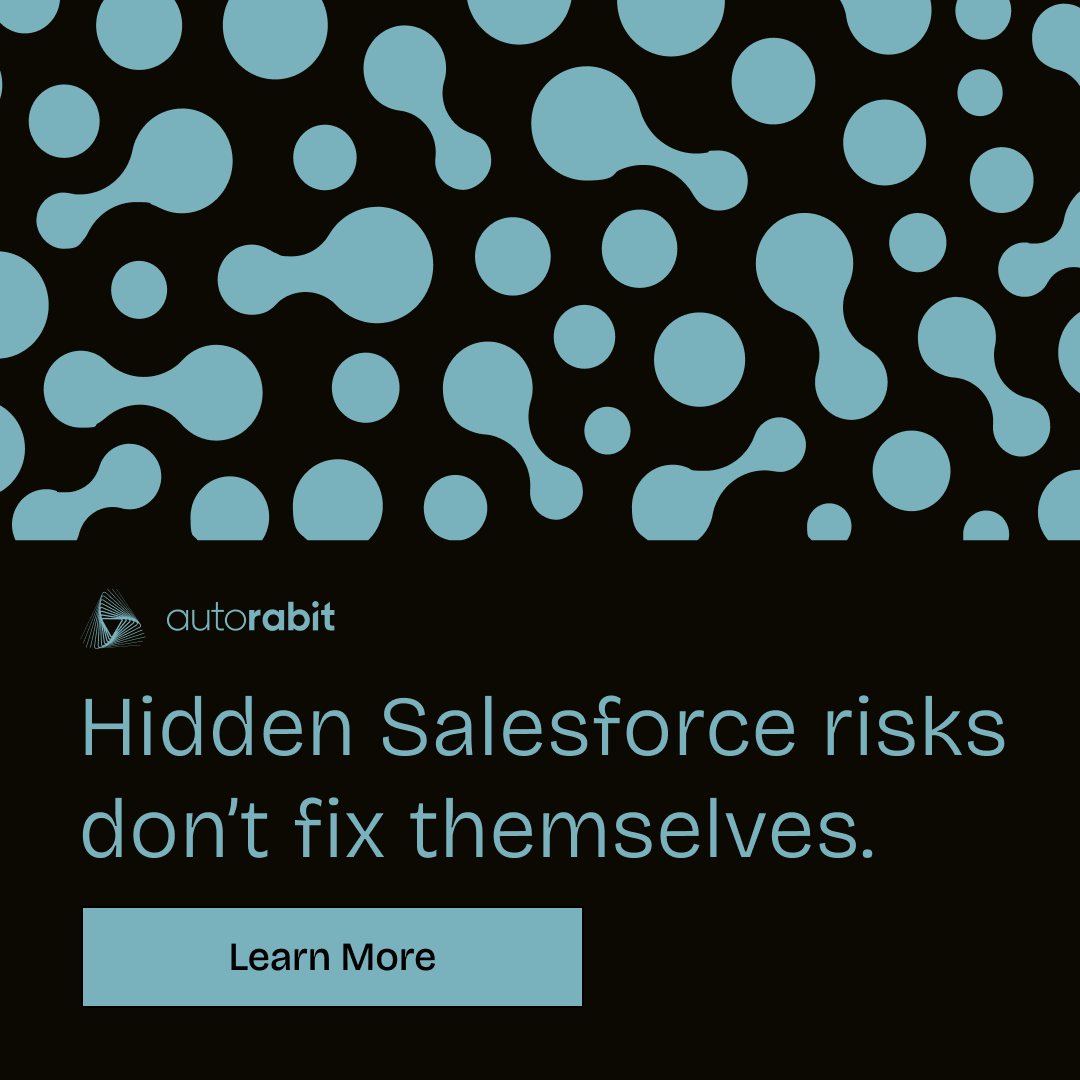Hidden Salesforce risks don’t fix themselves.

The Salesforce Security &amp; Risk Assessment from Wipro + AutoRABIT exposes vulnerabilities, resolves your most urgent issues, and sets you up for lasting protection.

From exposure to control. Start now.

bit.ly/4omqbA9