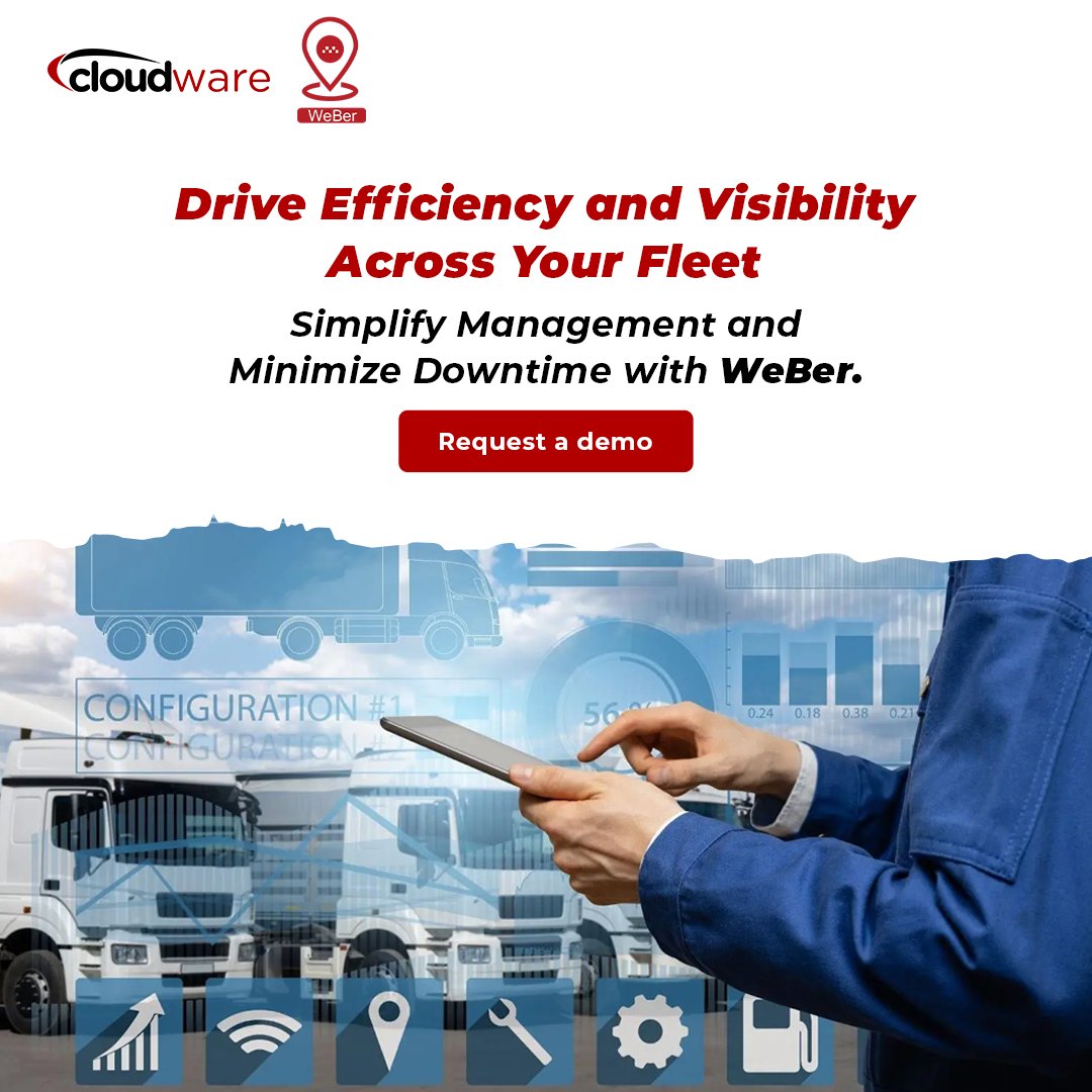 cloudwareafrica's tweet image. Eliminate fleet scheduling conflicts and boost productivity with WeBer! Track vehicles in real-time. Request a demo: cloudware.africa/contact/ #FleetManagement #VehicleTracking #ResourceAllocation #LogisticsSolutions #FleetOptimization
