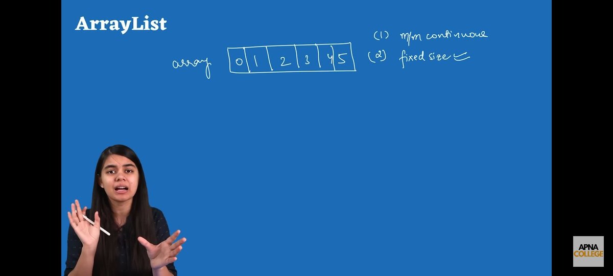 pranjall21's tweet image. #Day26 of learning Java with @ShradhaKhapra_
@ApnacollegeX 
Today I explored ArrayList — a dynamic array that grows as needed.
Loved how it simplifies working with collections compared to regular arrays! 
#Java #CodingJourney #100DaysOfCode #buildinginpublic