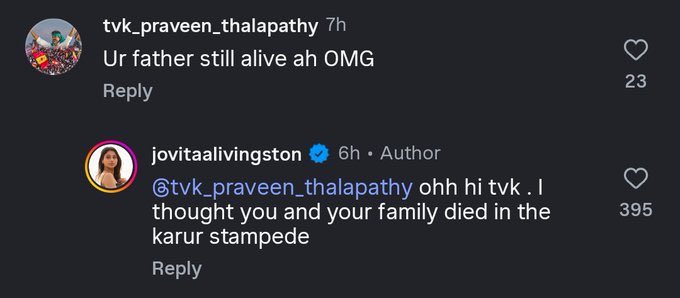 Actor Livingston மகள் கிட்ட செருபடி வாங்கிய விஜய் fans