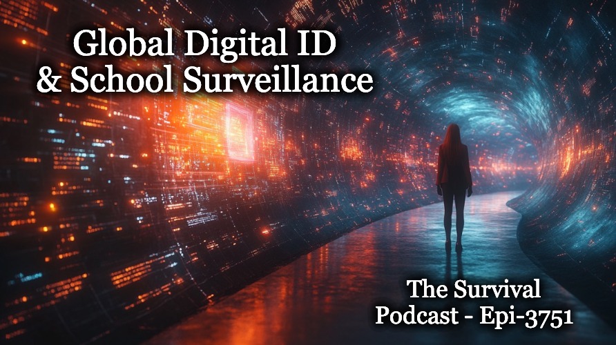 TheSurvivalPodc's tweet image. Live at 12:30 CDT – Hakeem Anwar from Above Agency joins us to discuss the rising threat of Global Digital ID &amp;amp; The equally disturbing roll out of School Surveillance of our children.  Don’t miss this one, it will absolutely shock you!

Full details at tspclive.com