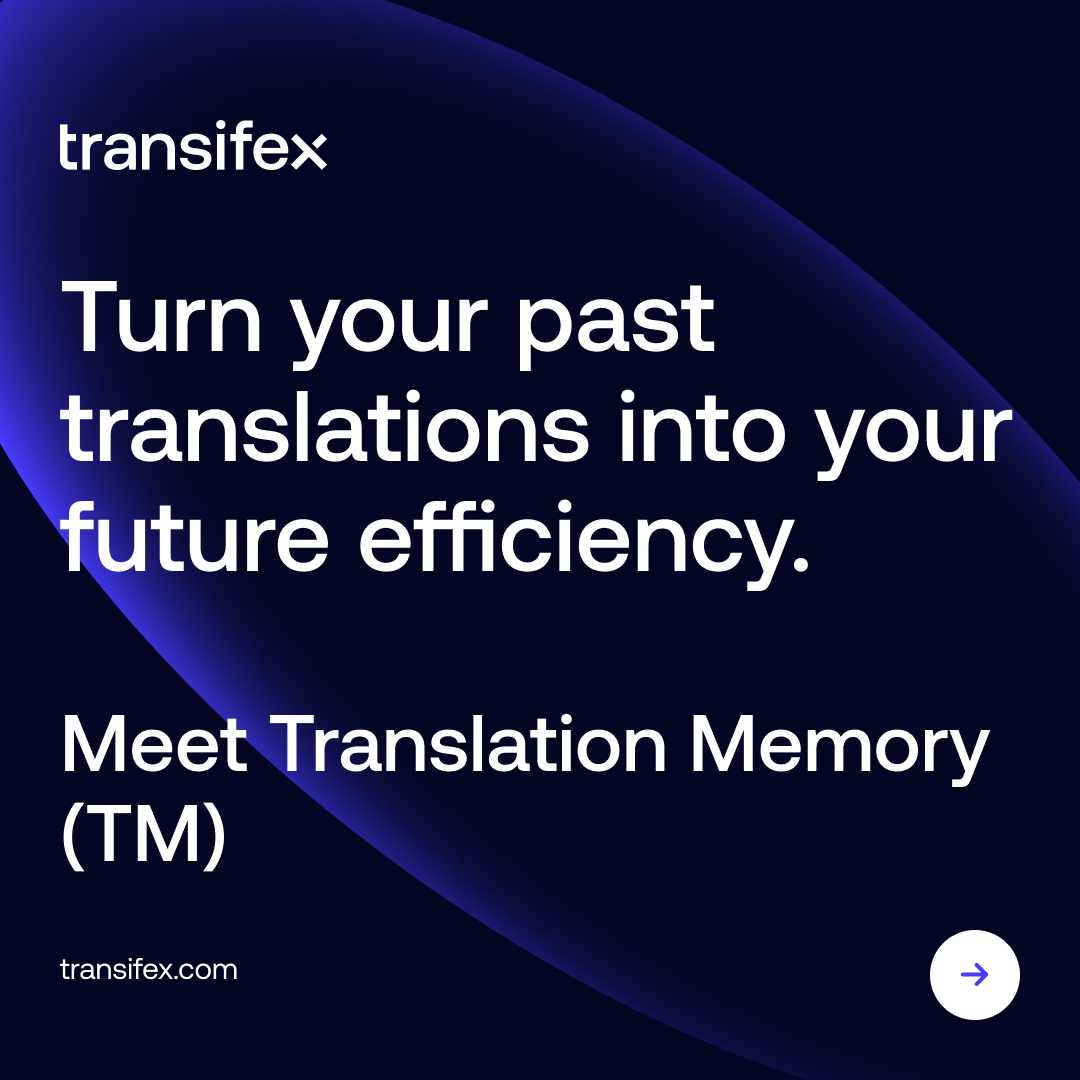 transifex's tweet image. Do you seek speed, consistency, and lower costs? Translation Memory keeps your content on brand and on time.

Get a demo now: hubs.la/Q03NsWcl0

#Transifex #localization #AI #TransifexAI #websitetranslation #AILocalization #TranslationMemory