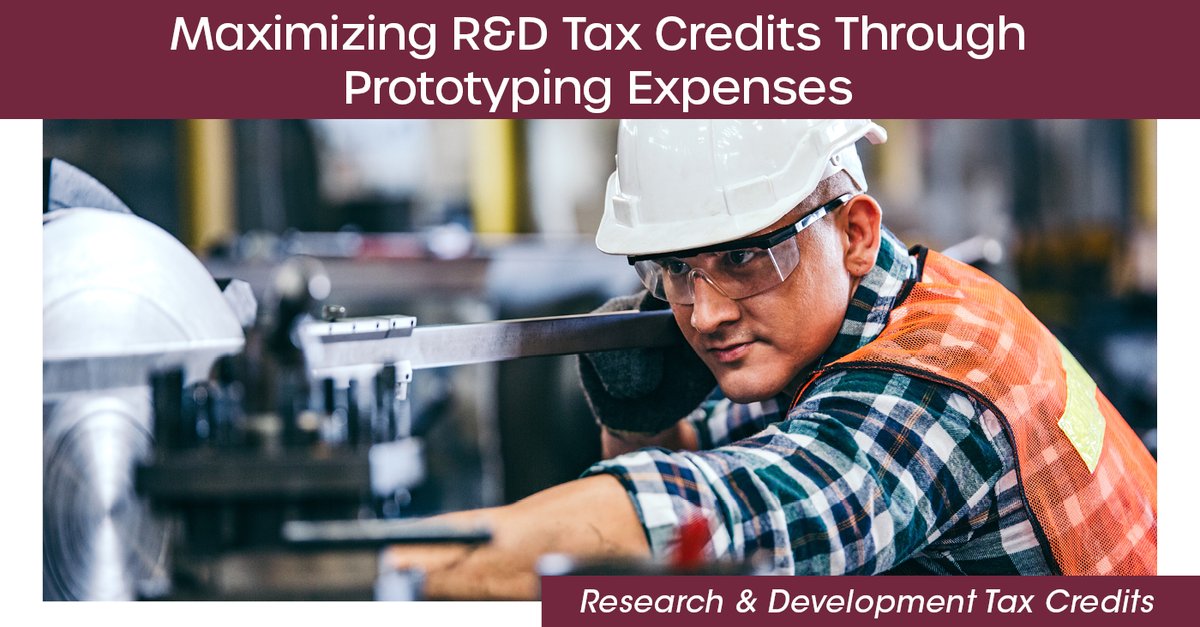 Building prototypes can often lead to qualifying for the R&amp;D Tax Credit. Discover why prototyping can be a core R&amp;D activity that clearly demonstrates experimentation and technical innovation.

Claim Prototyping Credits >> hubs.ly/Q03MBYYF0