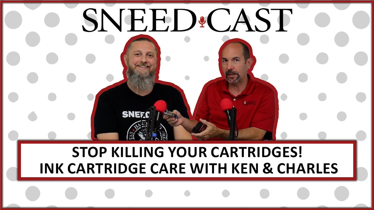 SneedCoding's tweet image. ❌STOP KILLING YOUR INK CARTRIDGES!☠️
🔎Discover which small habits are killing your SNEED-JET® cartridge & costing your line💰😕.
🎧Tune in to #SNEEDCAST with Ken & Charles for cartridge care tips☝️!
#KeepCodingSimple #CartridgeCareMatters #ListenToTheExperts #CartridgeTips