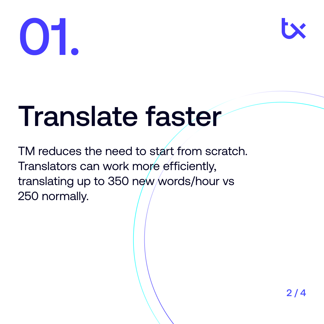 transifex's tweet image. Do you seek speed, consistency, and lower costs? Translation Memory keeps your content on brand and on time.

Get a demo now: hubs.la/Q03NsWcl0

#Transifex #localization #AI #TransifexAI #websitetranslation #AILocalization #TranslationMemory