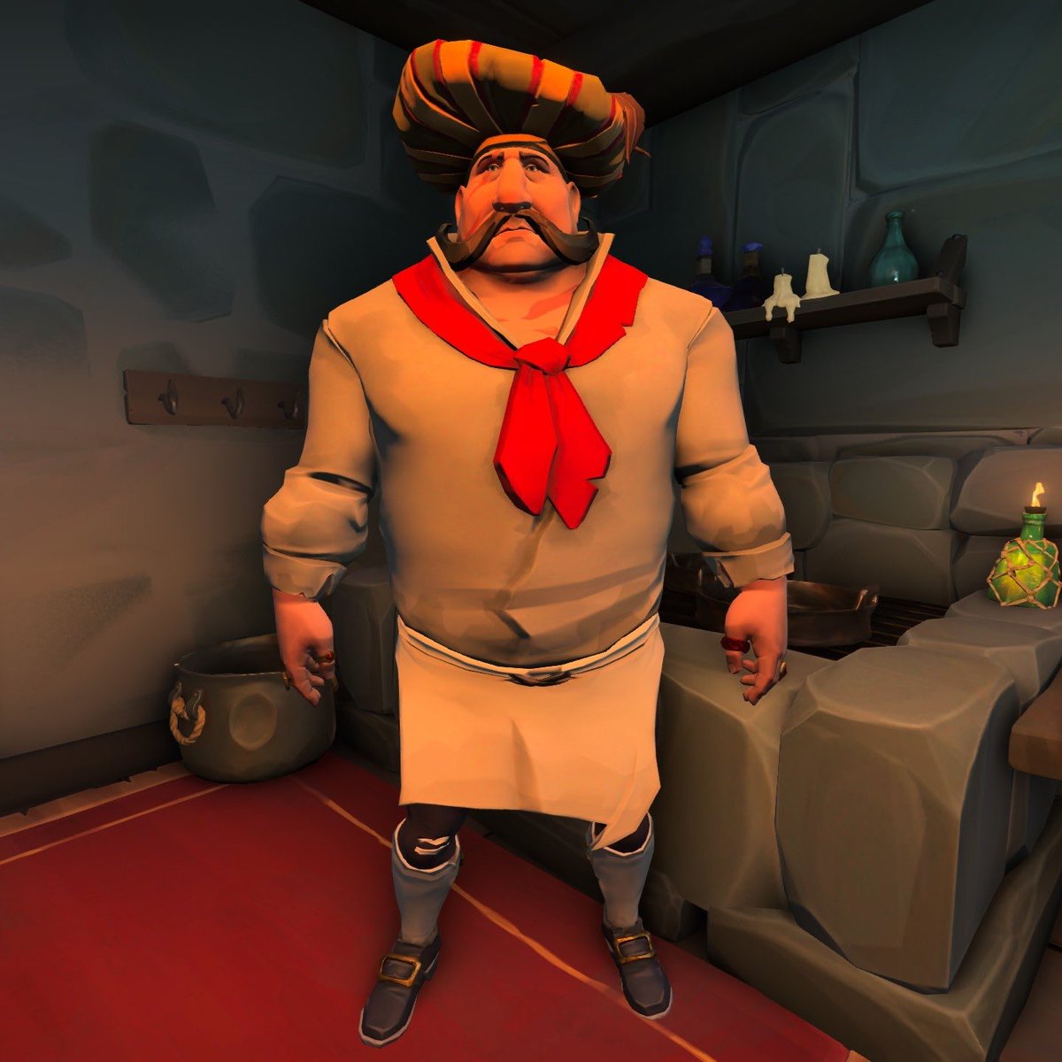 Pine_Shells's tweet image. Theme: Cosplay 
Unda Da Sea w/ Chef Louis (Little Mermaid)
#StyleOfThieves
@SeaOfThieves