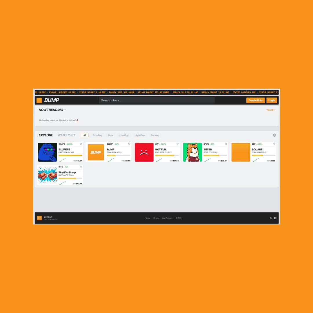 BUMPbtc's tweet image. TESTNET IS LIVE!
🔸login to register your wallet
🔸create a token instantly
🔸secure your early adopter status
link in bio.