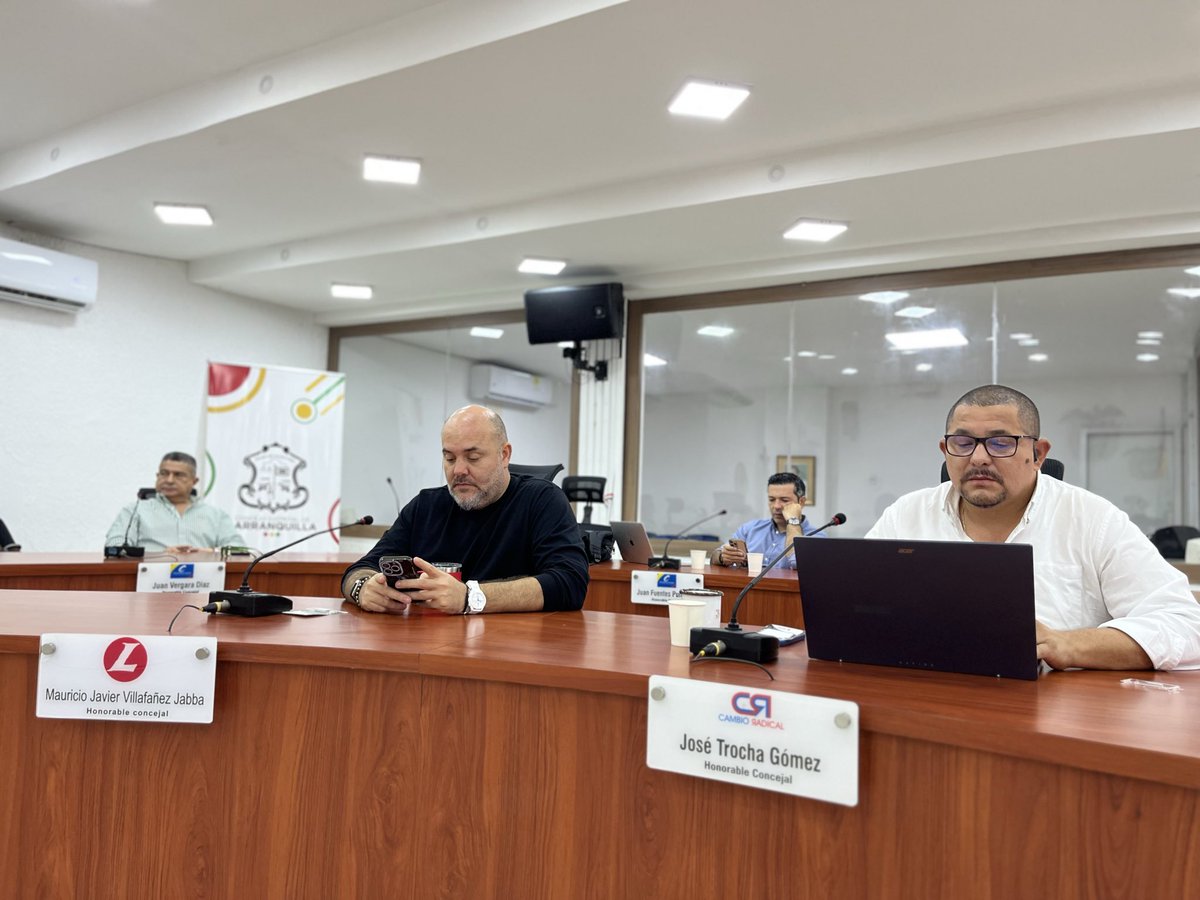 Concejodebaq's tweet image. 📌🗓️ Comisión Segunda de Presupuesto y Asuntos Fiscales. 

🔴🟡🟢 Concejo Distrital de Barranquilla.