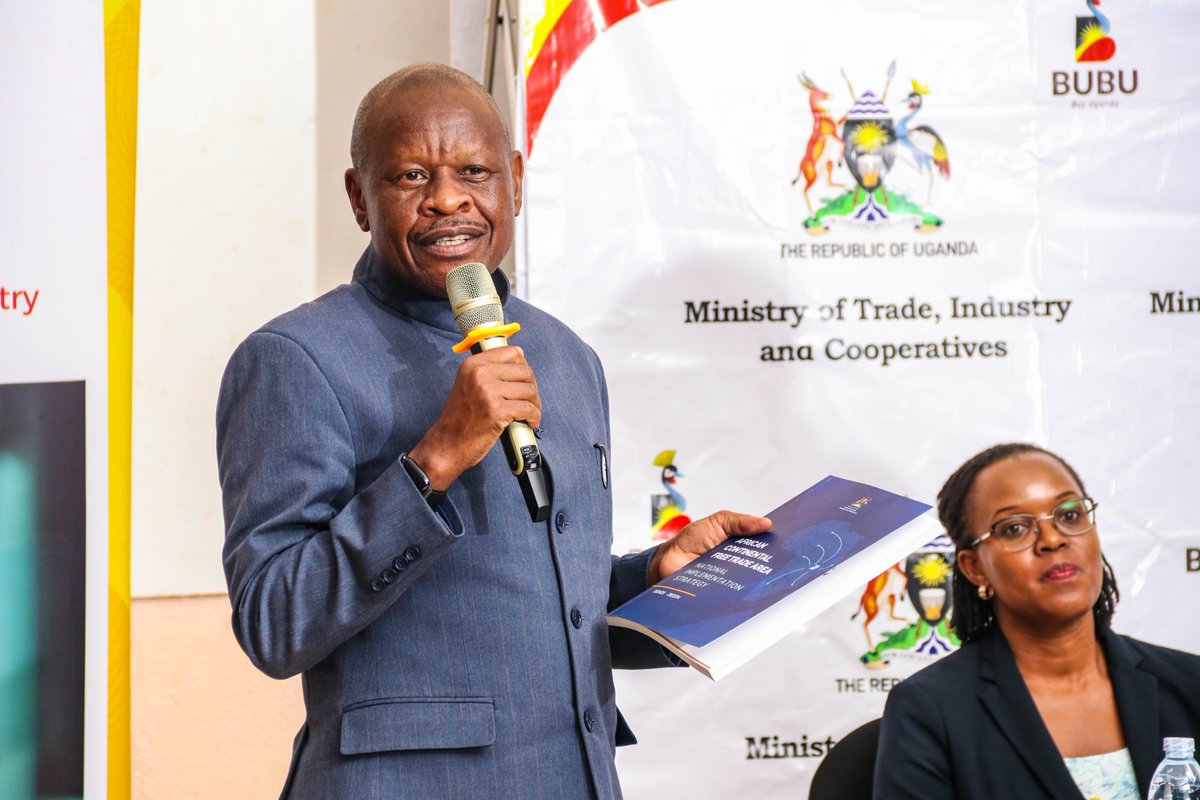 State Minister for Trade <a href="/wilson_mbadi/">Wilson Mbasu Mbadi</a> tasked the committee to be bold, practical and swift, focusing on results that create jobs and put money in the pockets of Ugandans. 

<a href="/AFCFTA/">AfCFTA Secretariat Official</a> <a href="/FMwebesa/">Fidelis Mwebesa</a>