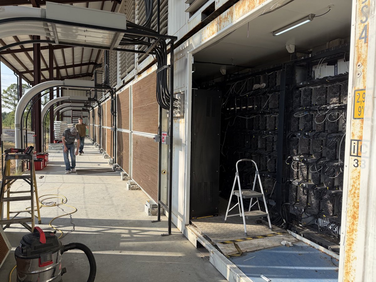 10 month warranty on bitcoin mining filters is pretty wild. Putting Camfil to the test. We are building custom filter walls for these stacked Antboxes.