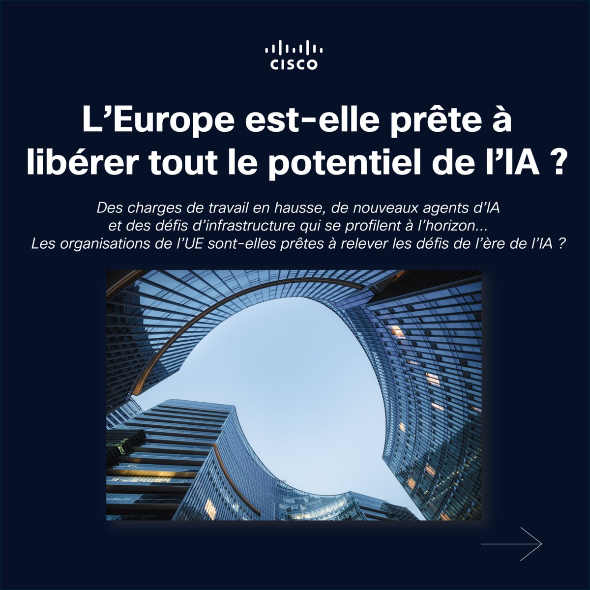 CiscoFrance's tweet photo. De nombreuses organisations européennes affichent de grandes ambitions en #IA, mais peu la placent au cœur de leur stratégie et des budgets, prenant du retard sur les leaders mondiaux.

📎 https://t.co/KjCocBCQPb https://t.co/UCRwNPNBcz