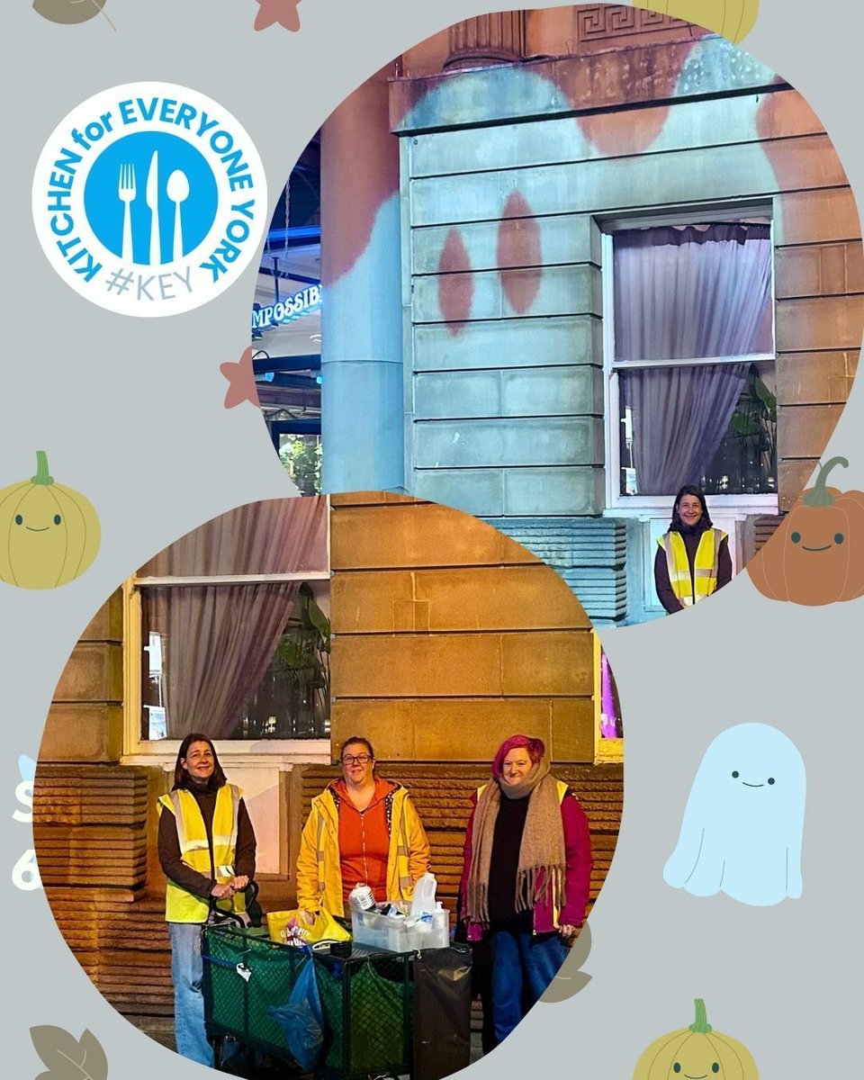 Our outreach team have been busy spreading warmth and kindness to those in need 💙

Every Monday and Saturday, you’ll find them out and about. Sometimes they even get joined by special guests 👻💙

#yorkcharity #helpinghomelessinyork #yorkvolunteers #KEY