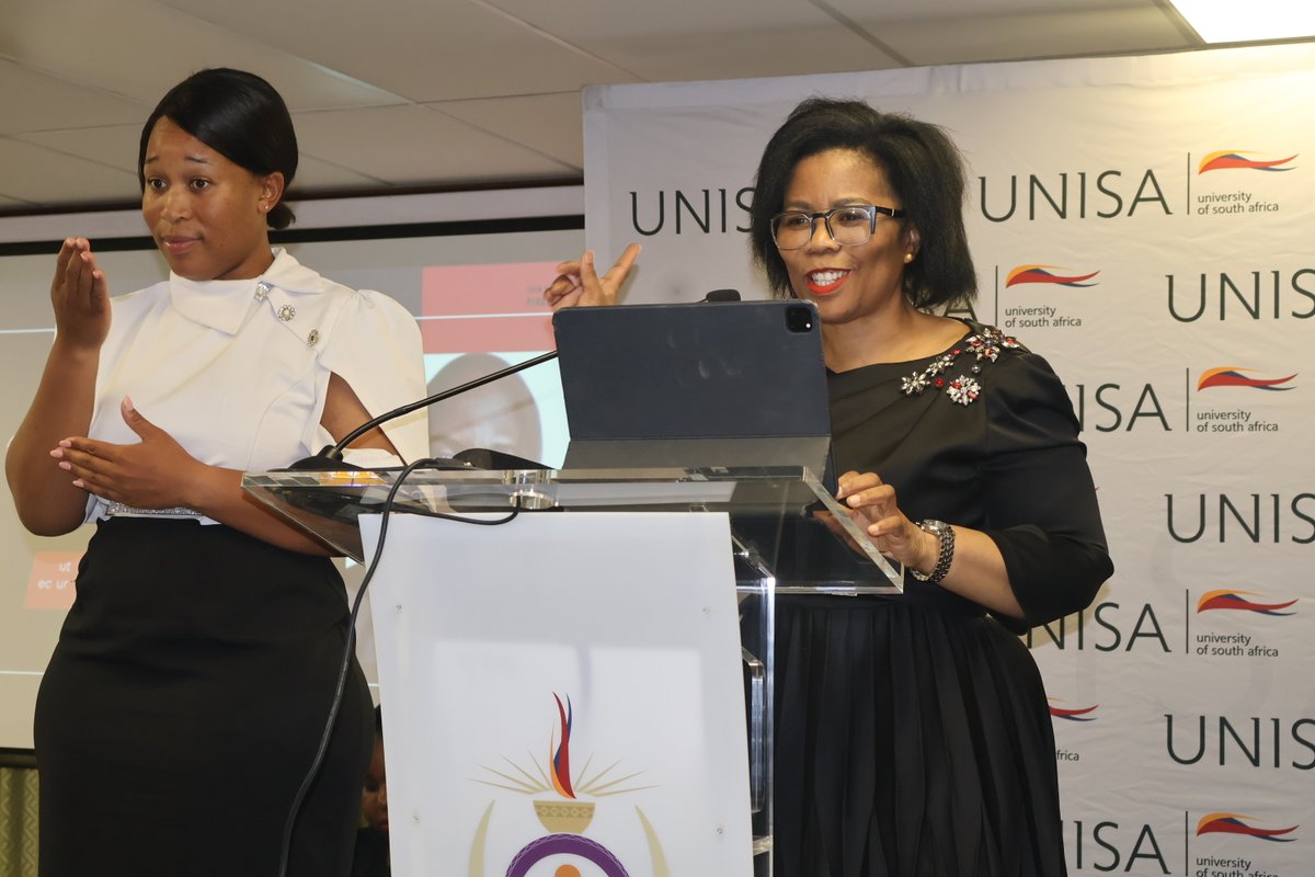 unisa's tweet photo. In her address at #15thPercyQobozaLecture, Prof @LenkaBula highlighted that one of the most notable acts of media suppression occurred on 19 October 1977, when the apartheid regime banned 19 Black Consciousness organisations and detained numerous anti-apartheid activists.

📺 Follow the proceedings live on YouTube: https://t.co/MU68xM8FYt

#Unisa150andBeyond | #BlackWednesday