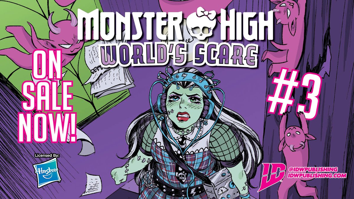 IDWPublishing's tweet photo. Monster High’s fiercest activist, #LagoonaBlue, is gearing up for the protest of the century to stop animal testing.
Rumor has it that she’s recruited a few impish assistants. What could go wrong?
#MonsterHigh: World's Scare #3 is on sale!
#MonsterHighComics https://t.co/YbOLtSY8Iu