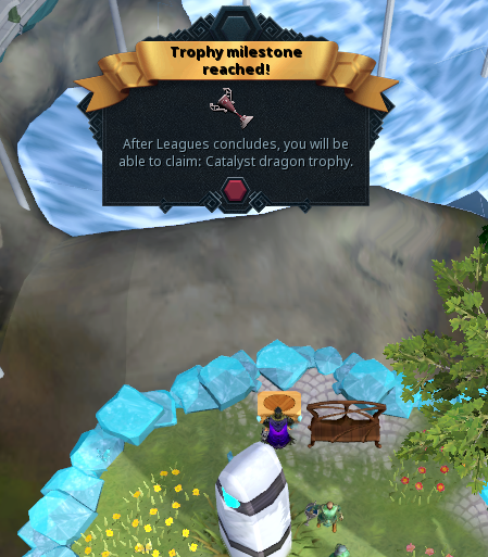 Caelxnn's tweet photo. Finally hit 60k for the Dragon trophy on RS3 leagues after 277.5 hours gametime - think I'll keep grinding to maybe get 70-75k by the end, had an absolute blast so far (even with a week's vacation near the start) https://t.co/XP7DJMo4Xk