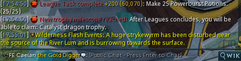 Caelxnn's tweet photo. Finally hit 60k for the Dragon trophy on RS3 leagues after 277.5 hours gametime - think I'll keep grinding to maybe get 70-75k by the end, had an absolute blast so far (even with a week's vacation near the start) https://t.co/XP7DJMo4Xk