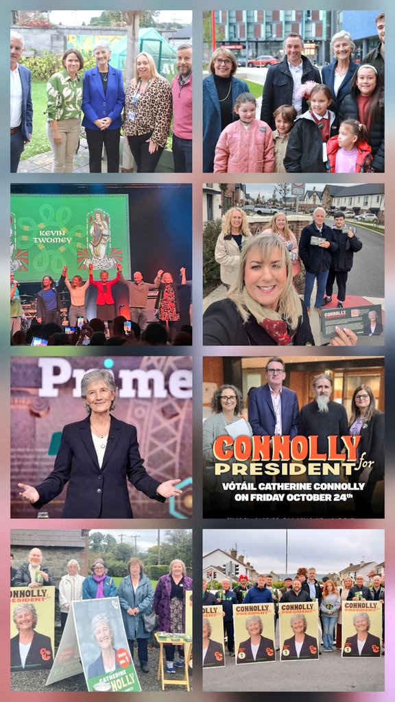 caulmick's tweet photo. Hope, for a change.
Make sure to vote this Friday, 24th October 2025.
🗳Vote @catherinegalway No.1 ✅️
It really is great to see the left come together so strongly across the country in support of @catherinegalway ✊️
#LeftTogether #Aras25 #PresidentCatherineConnolly
#TonightVMTV #PE25 #Connolly4President