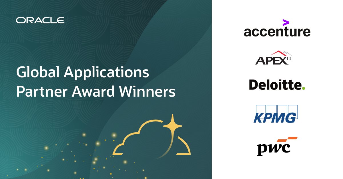 charliebakerjr's tweet image. Congratulations to @Accenture, @ApexITPartner, @Deloitte, @KPMG, and @PwC. social.ora.cl/6011A7Yhc
