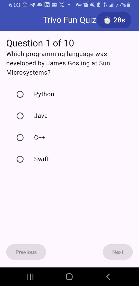 TonyeWaribo's tweet image. I'm thrilled to share my latest project - a Quiz App built with Flutter! This project has not only enhanced my mobile development skills but also taught me valuable lessons @hnginternship #Flutter #MobileDevelopment #HNGInternship #LearningJourney
