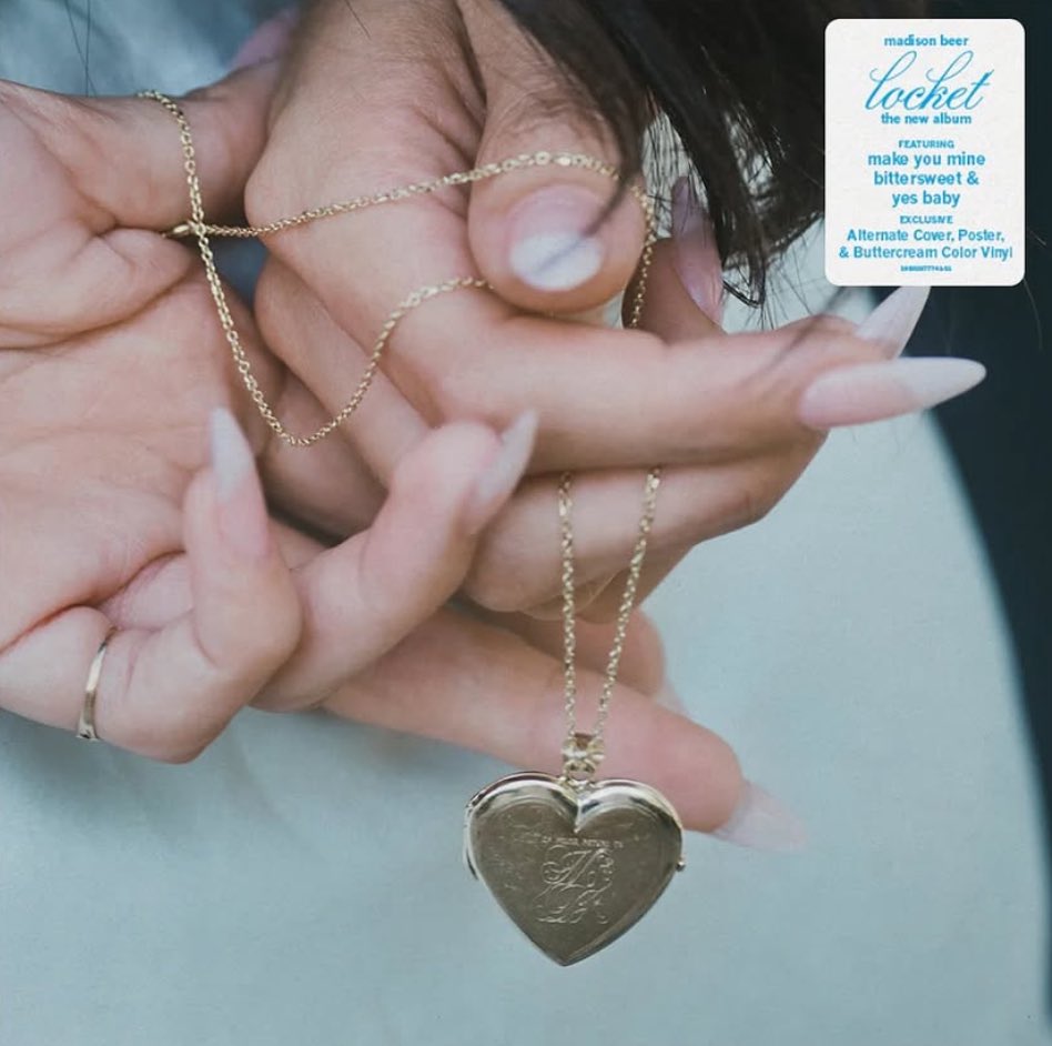 madisonchart's tweet image. Madison Beer’s third studio album ‘locket’ will consist of 11 tracks, including ‘make you mine’ , ‘yes baby’ and ‘bittersweet’.