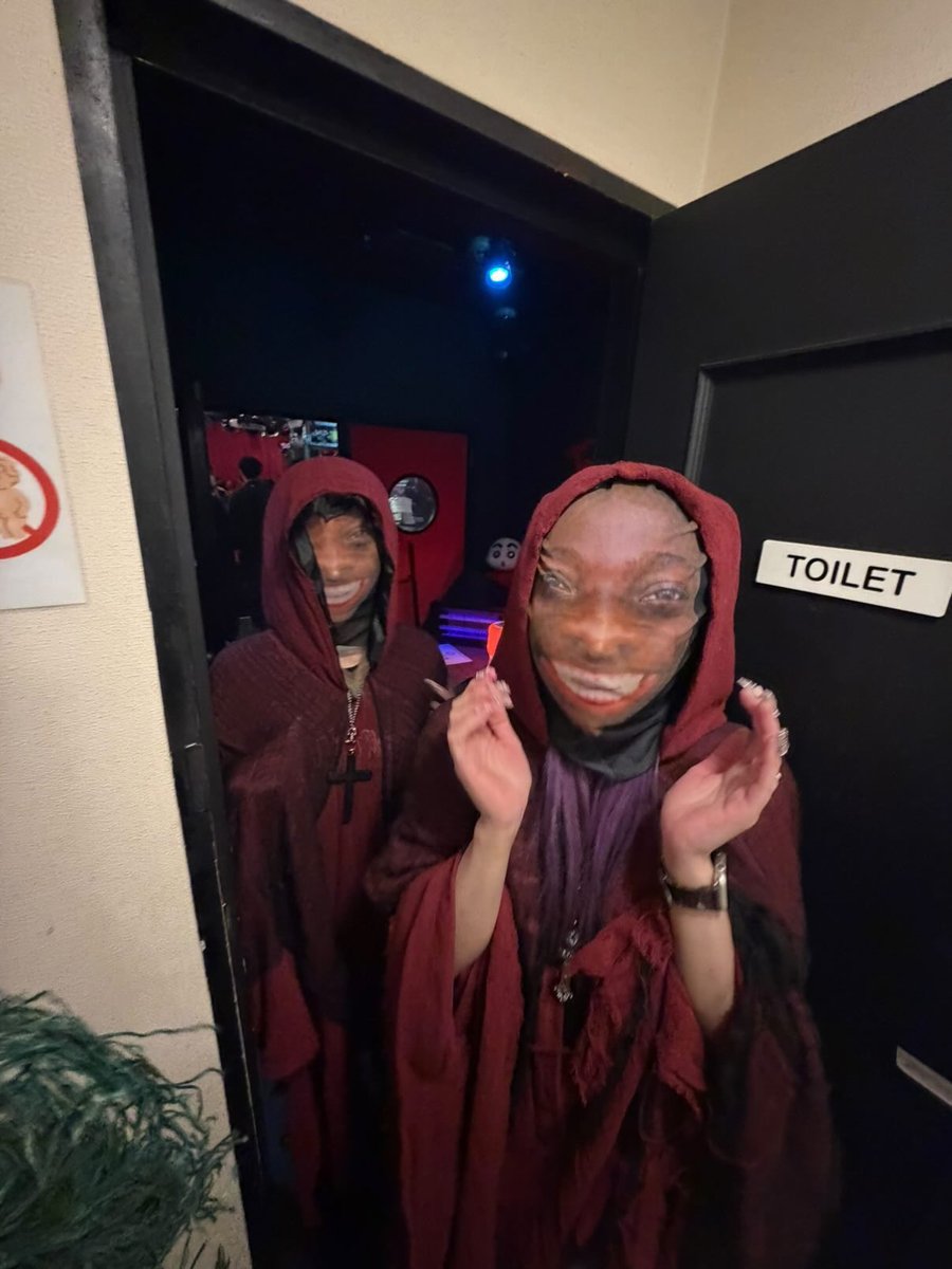 pipi_823_'s tweet image. 今年のハロウィンは謎の宗教団体でした