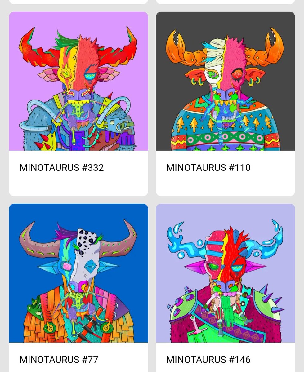 Lots of great Minotaur mints coming through from our Elite holders today

Public mint tomorrow @ 9am CST

Supply: 500 #NFTs
Price: 10 #XRP
Artist: <a href="/darkula__/">darkula</a>
Bonus: 1 million $RUG per mint

Every mint supports our floor sweep initiative!

xrp.cafe/collection/min…

#XRPL #XRPFamily
