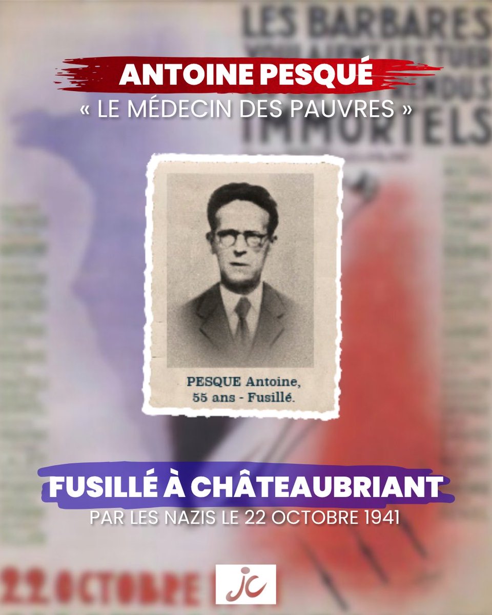 🔴 Les Jeunes communistes rendent hommage aux 27 otages communistes fusillés par les nazis il y a 84 ans, le 22 octobre 1941, à Châteaubriant.

Suite à l’acte de résistance héroïque des communistes, qui ont abattu un officier allemand à Nantes, les Allemands fusillent 27 otages.