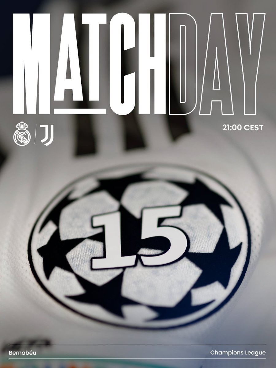 ¡JOUR DE MATCH!🇪🇸
👌🏽¡HOY JUGAMOS!👌🏽
💪🏽¡IT'S MATCHDAY!💪🏽
🆚️ JUVENTUS
⚖️ JOURNÉE 3 UCL
🏟️ SANTIAGO BERNABÉU 
⏰ 19H00GMT

#dakarsenegal #Kebetu #RealMadridCf #PeñaSenegal #RealMadridJuventus
