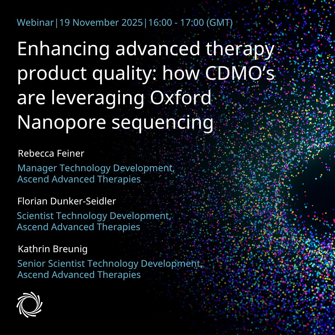 See how experts at Ascend Advanced Therapies are using Oxford Nanopore sequencing to unlock deeper insights into rAAV vectors — improving product quality and accelerating the path to safer gene therapies. nanoporetech.com/about/events/w…