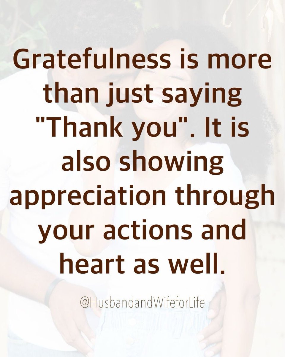 Are you showing gratefulness? 

#husbandandwifeforlife #loveandmarriage #foreverlove #bettertogether #marriagewisdom #marriageadvice #spousegoals #covenantmarriage #husbandandwife #marriagetalk #realmarriagetalk #marriagecommunity #godfirstmarriage #faithandmarriage #builtonfaith