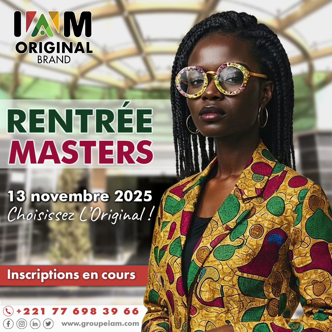 GroupeIAM's tweet image. 🎓 Rentrée des Masters – 13 Nov 2025
Management, finance, marketing, droit, informatique et bien plus encore.
📝 Inscriptions en cours !
📍 Mermoz – Dakar
📞 +221 77 698 39 66 / +221 33 869 36 36
💡 Choisissez l’Original ! #MastersIAM #GroupeIAM