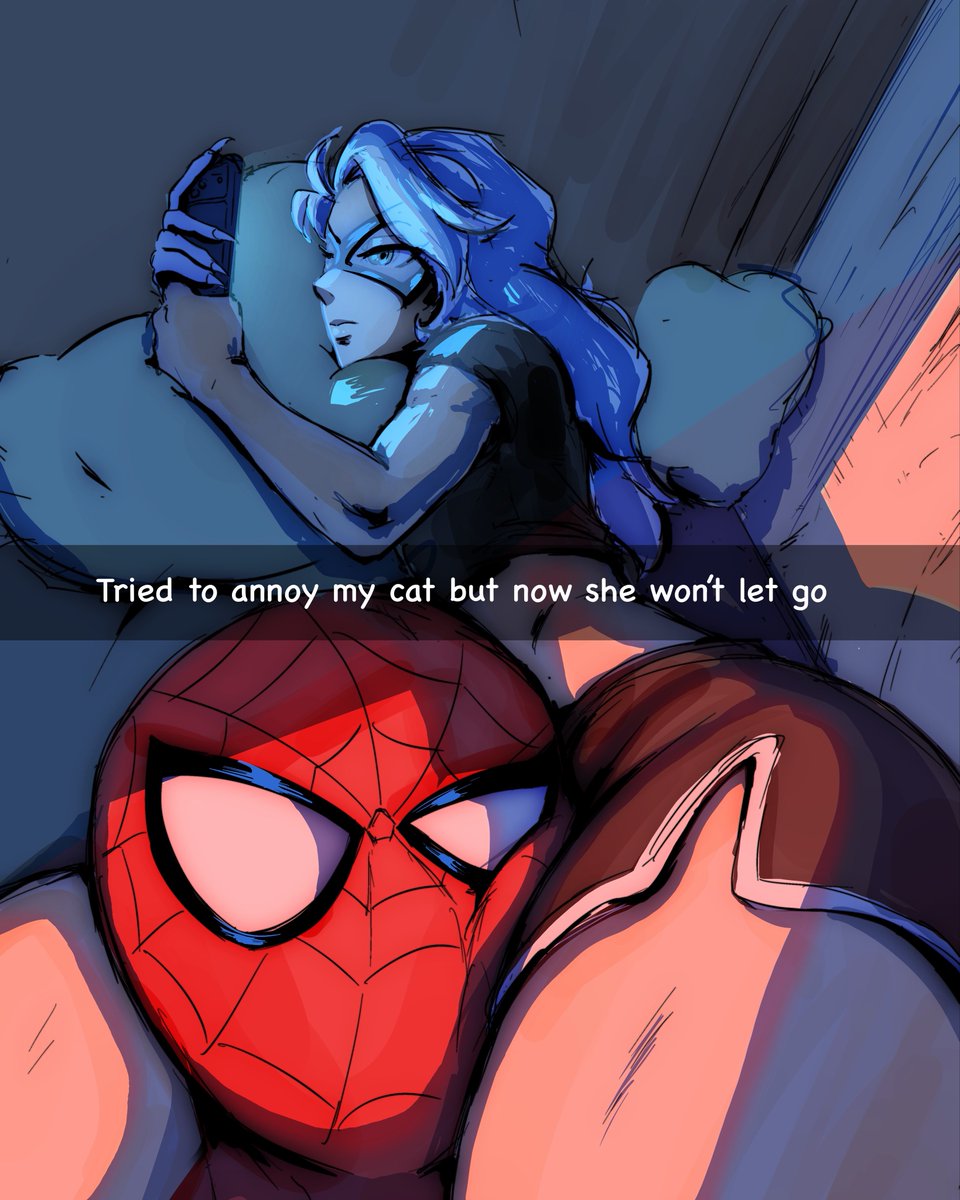 FleurashDesign's tweet image. #spiderman #blackcat