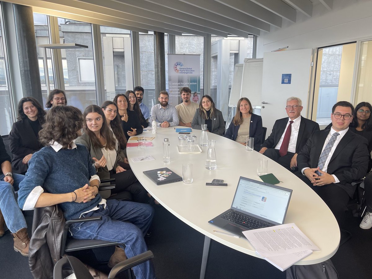 International #Geneva: Multilateralism and Diplomacy. Looking forward to the Workshop with Master‘s students of <a href="/UZH_ch/">Universität Zürich</a> <a href="/IPZ_ch/">IPZ - Political Science UZH</a> <a href="/ICRC/">ICRC</a> <a href="/EiEGenevaHub/">Geneva Global Hub for Education in Emergencies</a> <a href="/rightlivelihood/">Right Livelihood</a> <a href="/SwissAmbUN_GVA/">Jürg Lauber</a> <a href="/SwissAmbUN_GVA/">Jürg Lauber</a> #GESDA